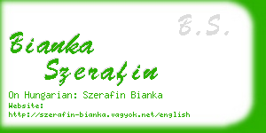 bianka szerafin business card